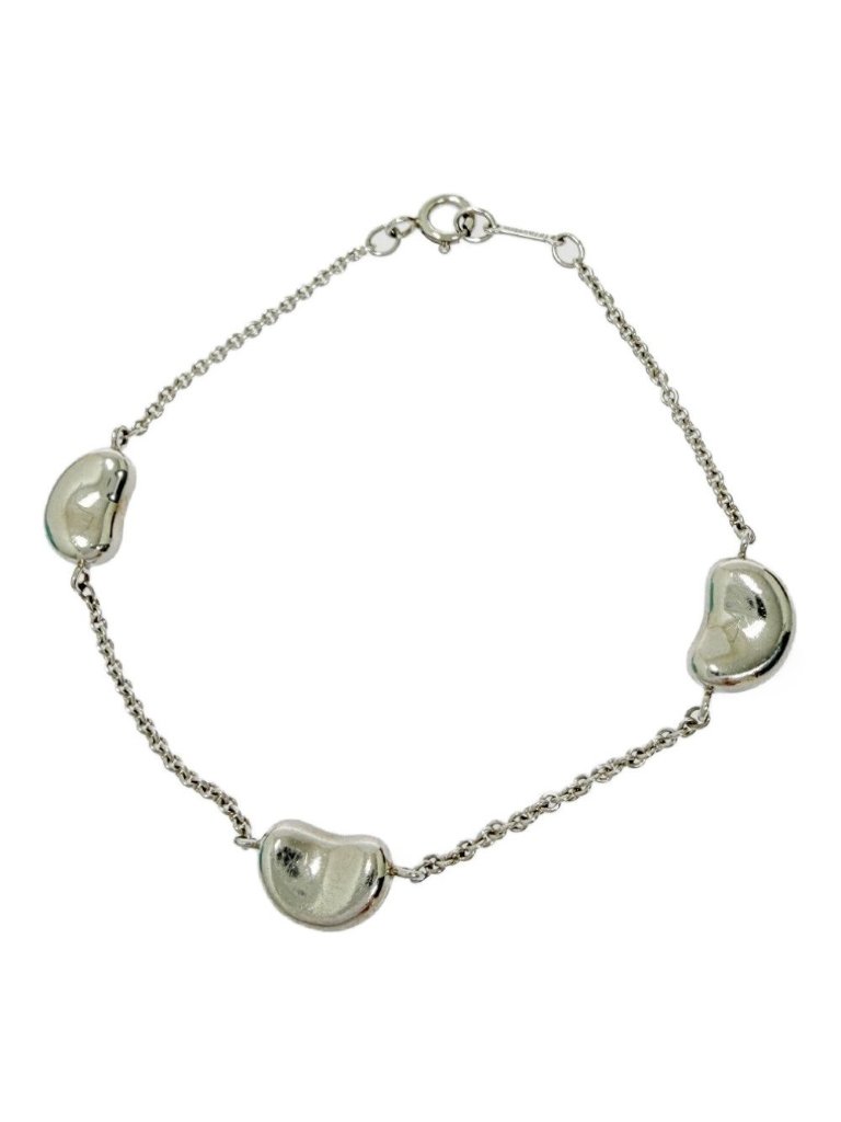 Tiffany & Co Silver Elsa Peretti Bean Bracelet
